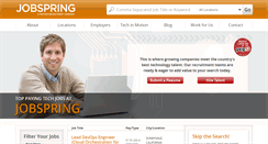 Desktop Screenshot of jobspringpartners.com